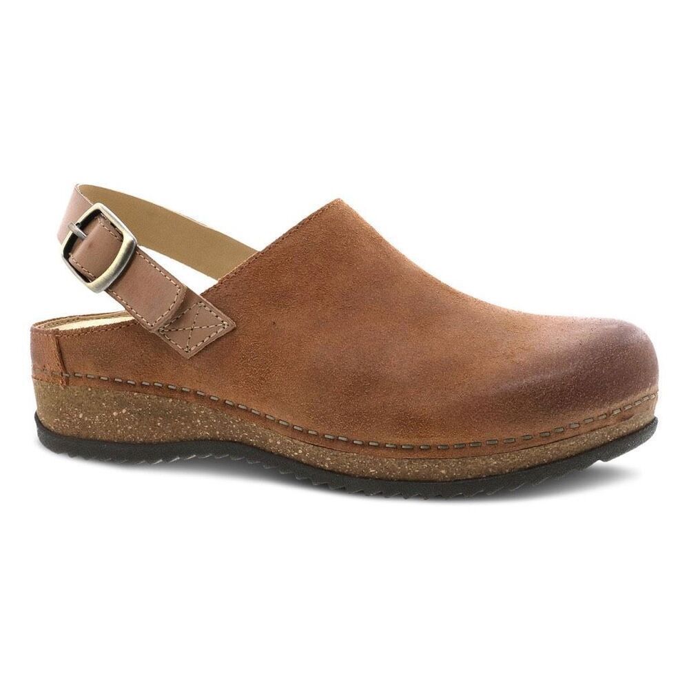 NEW Dansko Merrin Mule/Clog in Burnished Tan Suede NIB Granola Girl, Cabincore